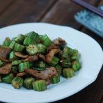Bữa cơm ngon lành với món đậu bắp xào thịt bò