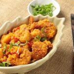 Sang chảnh với cách làm tôm chiên sốt trứng muối