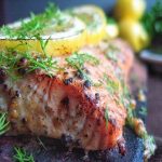 Cá hồi nướng giấy bạc và sốt pesto thơm ngon nhưng không khó làm