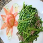 Thay mới khẩu vị với cách làm thịt bò xào rau muống