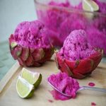 Sorbet thanh long đỏ mát lạnh trong ngày nóng