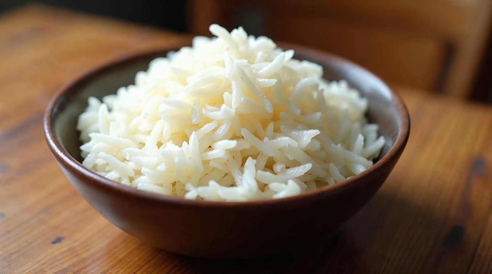 Bát cơm trắng nguội để trên bàn